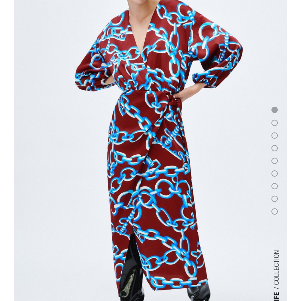 Zara chain print dress! Brand new with tags!